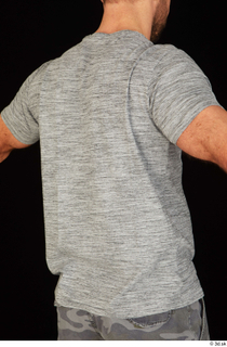 Larry Steel casual dressed grey t shirt upper body 0006.jpg